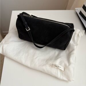 The Row Black Suede 90s Bag